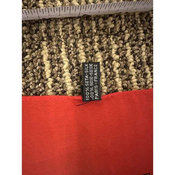 Hermes Scarf Womens Silk Square Geometric Watch Chain Print 35x35 France - Picture 5 of 6